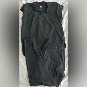 Healing Hands Black Camo Scrub Set